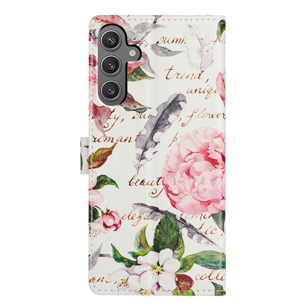 Samsung Galaxy A15 5G Fodral Mönster Tryck Plånboksfodral Flip Läder mobilfodral