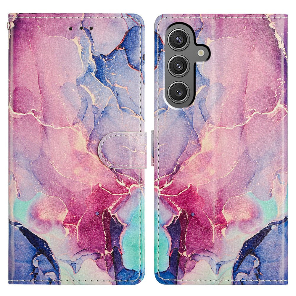 Samsung Galaxy A15 5G Fodral Mönster Tryck Plånboksfodral Flip Läder mobilfodral