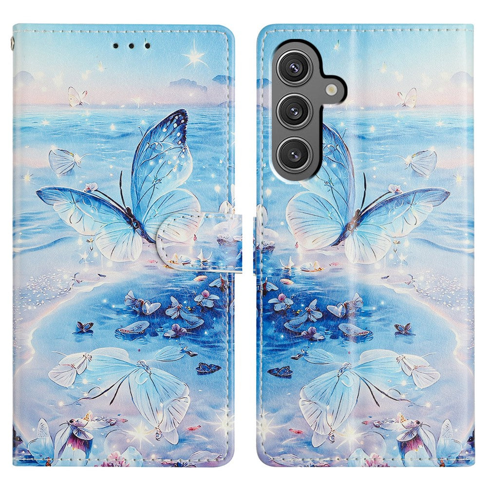 Samsung Galaxy A15 5G Fodral Mönster Tryck Plånboksfodral Flip Läder mobilfodral