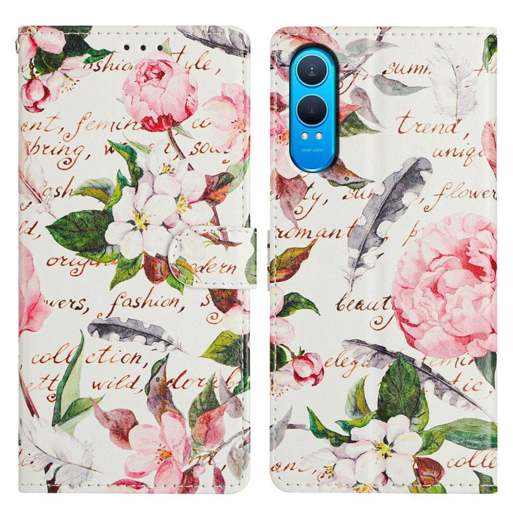 For OnePlus Nord CE4 Lite 5G Case Pattern Printing Wallet Stand Flip Leather Phone Cover