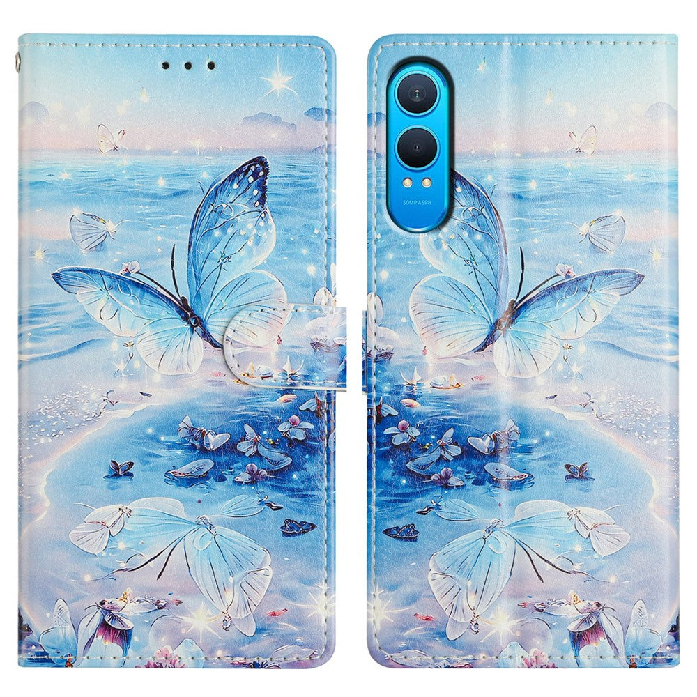 For OnePlus Nord CE4 Lite 5G Case Pattern Printing Wallet Stand Flip Leather Phone Cover