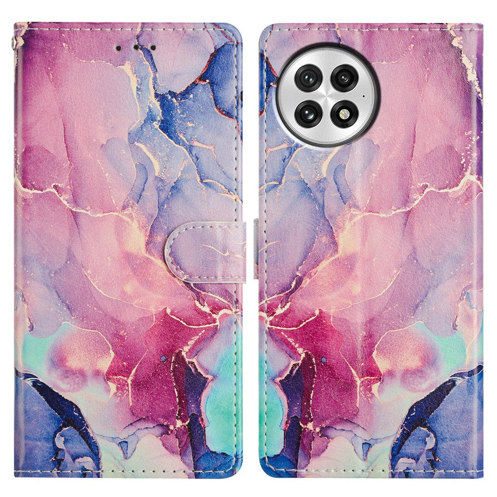 OnePlus 13 Plånboksfodral i PU-läder med stativ, korthållare, målad design
