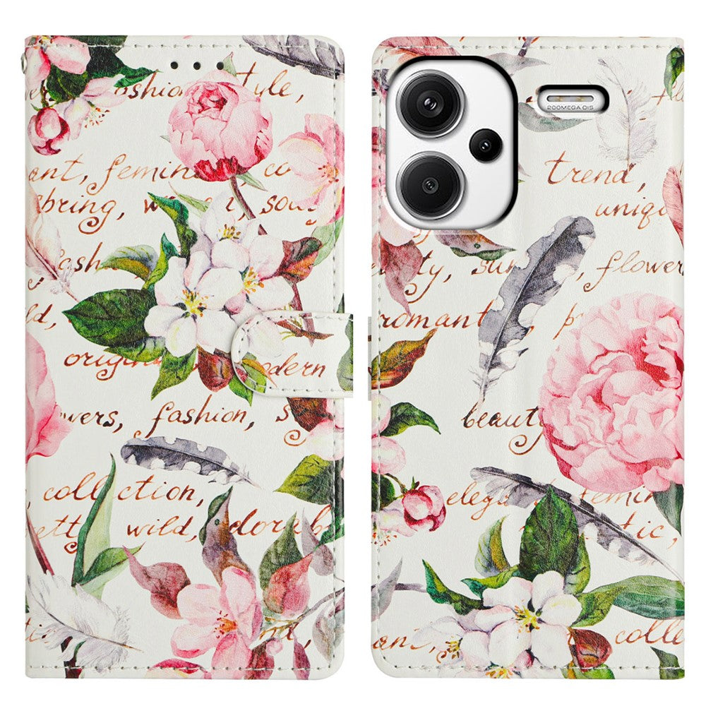 For Xiaomi Redmi Note 13 Pro+ 5G Case Pattern Printing Wallet Stand Flip Leather Phone Cover