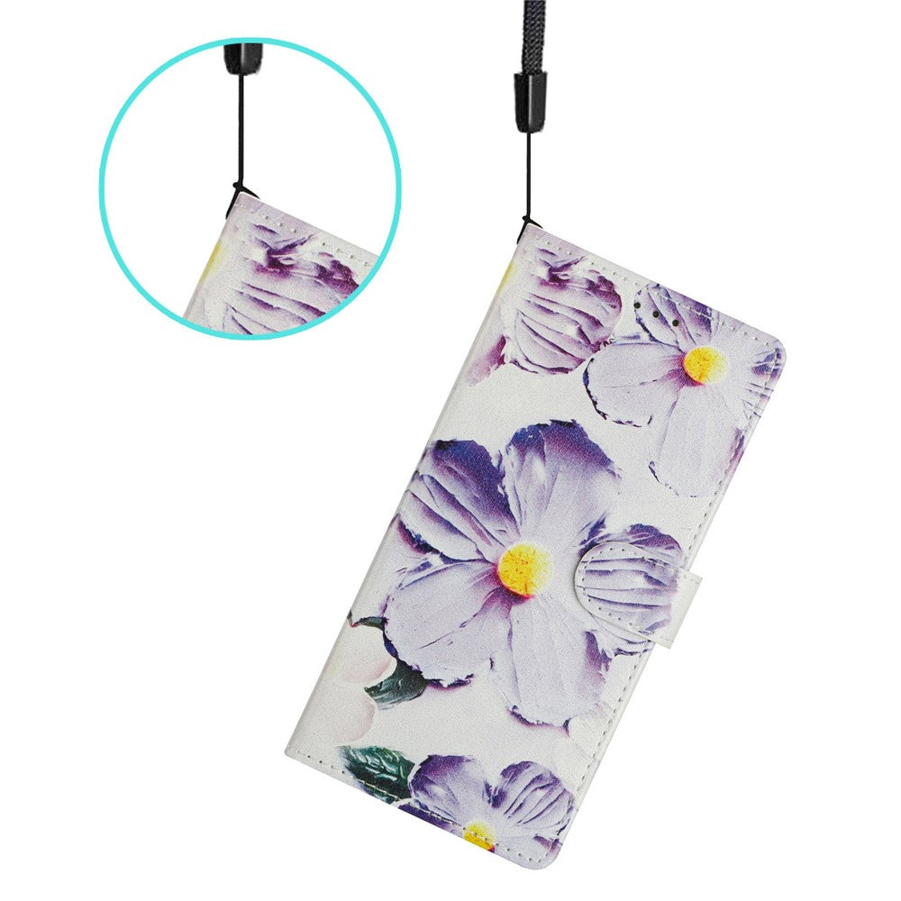 For Xiaomi Redmi Note 14 Pro 4G Wallet Phone Case PU Leather Flip Cover with Stand Card Holder Painted Design