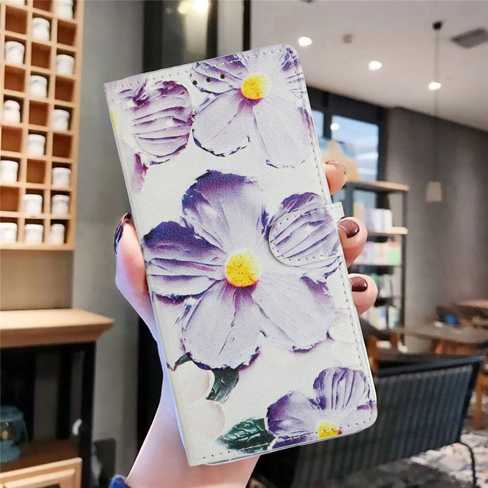 For Xiaomi Redmi Note 14 Pro 4G Wallet Phone Case PU Leather Flip Cover with Stand Card Holder Painted Design