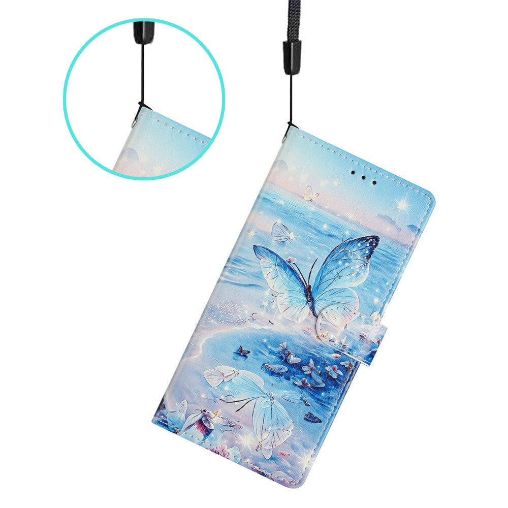 Phone Case for Honor Magic7 Lite 5G / X9c 5G / X60 Pro 5G Wallet PU Leather Flip Cover with Stand Painted Design