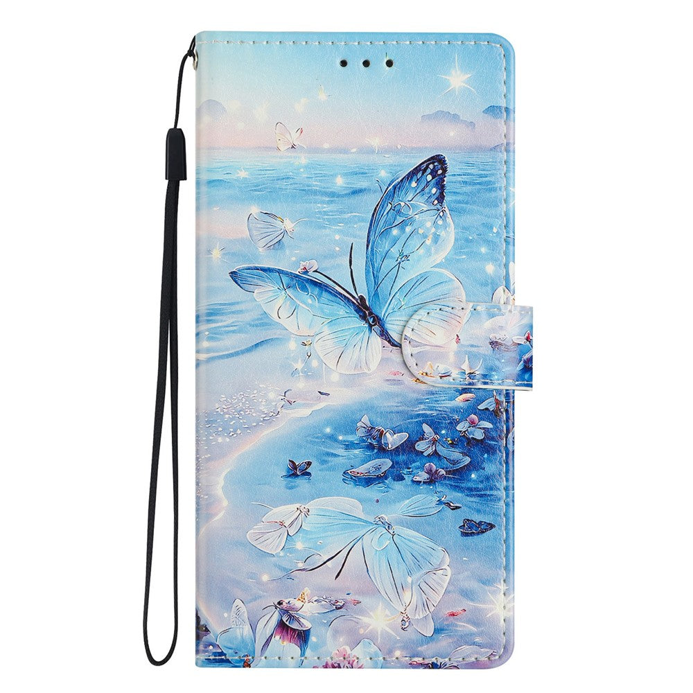 Phone Case for Honor Magic7 Lite 5G / X9c 5G / X60 Pro 5G Wallet PU Leather Flip Cover with Stand Painted Design