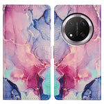 Phone Case for Honor Magic7 Lite 5G / X9c 5G / X60 Pro 5G Wallet PU Leather Flip Cover with Stand Painted Design