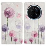 For Honor Magic7 Pro 5G Wallet Phone Case PU Leather Flip Cover with Stand Card Holder Painted Design