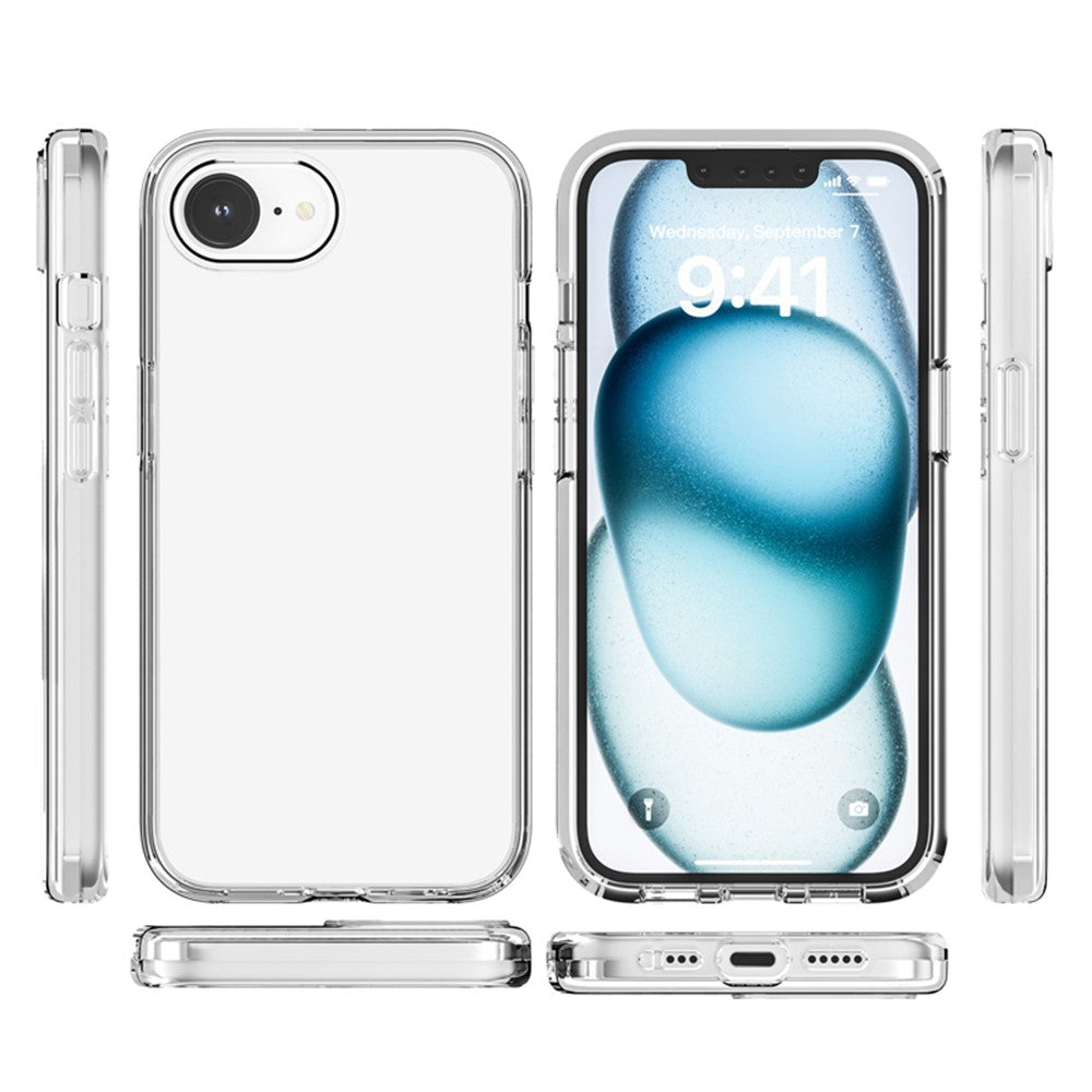 For iPhone 17th / 16th Magnetic Case Support Wireless Charging PC + TPU Clear Phone Cover