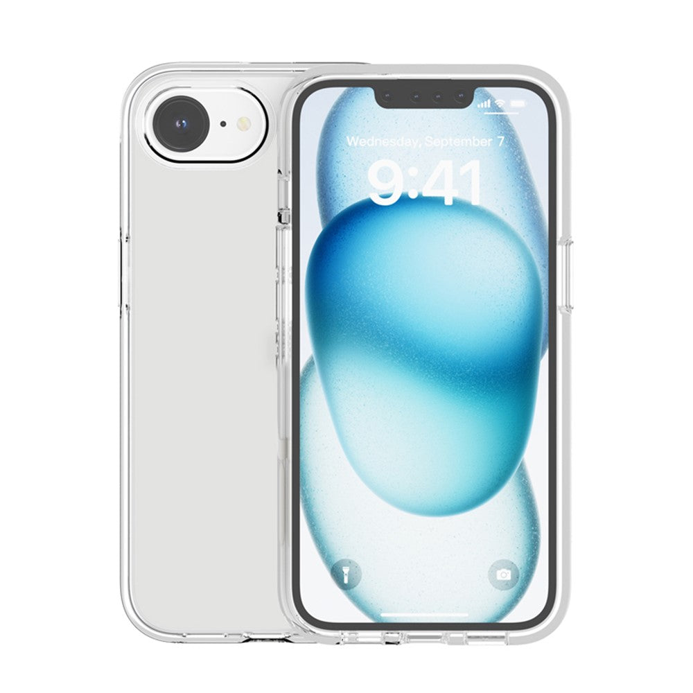 For iPhone 17th / 16th Magnetic Case Support Wireless Charging PC + TPU Clear Phone Cover