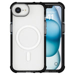 For iPhone 17e / 16e Case Clear Acrylic Magnetic TPU + TPE + PC Shockproof Phone Cover