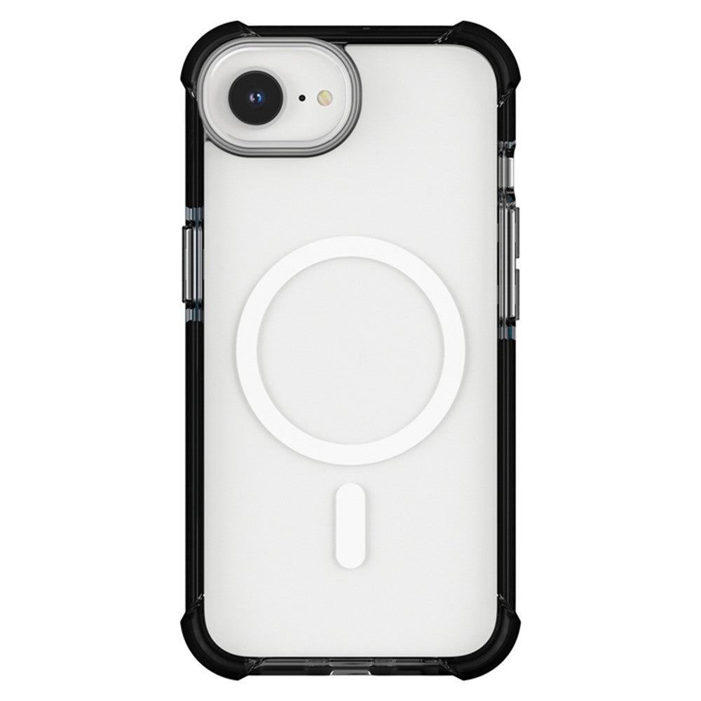 For iPhone 17e / 16e Case Clear Acrylic Magnetic TPU + TPE + PC Shockproof Phone Cover