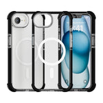 For iPhone 17e / 16e Case Clear Acrylic Magnetic TPU + TPE + PC Shockproof Phone Cover