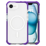 For iPhone 17e / 16e Case Clear Acrylic Magnetic TPU + TPE + PC Shockproof Phone Cover