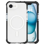 For iPhone 17e / 16e Case Clear Acrylic Magnetic TPU + TPE + PC Shockproof Phone Cover