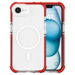 For iPhone 17e / 16e Case Clear Acrylic Magnetic TPU + TPE + PC Shockproof Phone Cover