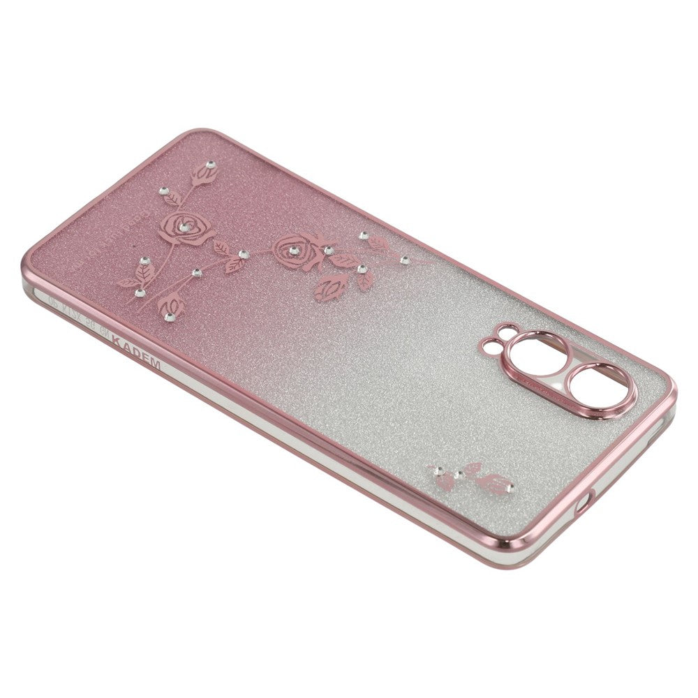 KADEM För OnePlus Nord CE4 Lite 5G Skal Blommönster TPU Gradient Mobilskal med Snoddar