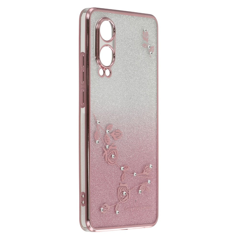 KADEM For OnePlus Nord CE4 Lite 5G Case Flower TPU Flexible Gradient Phone Cover