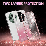 KADEM For Oppo Reno12 F 5G Case Flower TPU Flexible Gradient Phone Cover