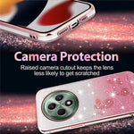 KADEM For Oppo Reno12 F 5G Case Flower TPU Flexible Gradient Phone Cover