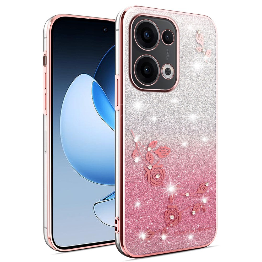 KADEM För Oppo Reno13 5G (Global) Skal Blomma TPU Flexibelt Gradient mobilskal