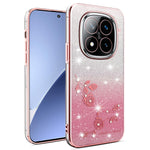 KADEM For Xiaomi Redmi Note 14 Pro+ 5G Case Flower TPU Flexible Gradient Phone Cover