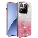 KADEM For Xiaomi 15 Pro Case Flower TPU Flexible Gradient Phone Cover