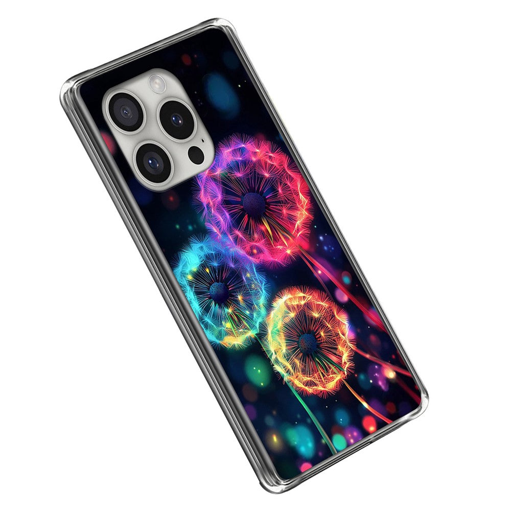For iPhone 16 Pro Case IMD Pattern Printed Shockproof TPU Phone Cover
