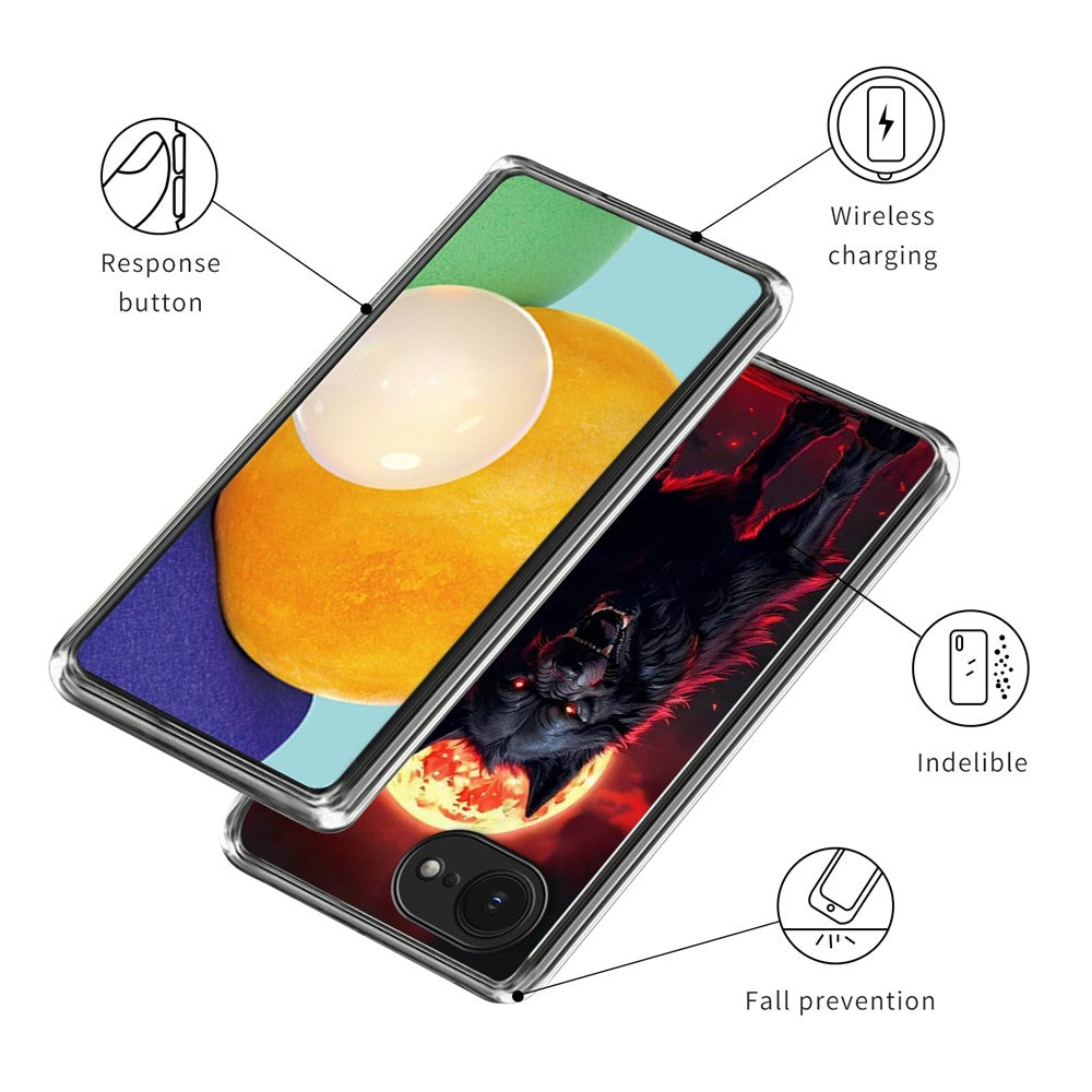 Til iPhone 17e / 16e cover IMD Mønstertrykt Stødsikkert TPU Telefoncover