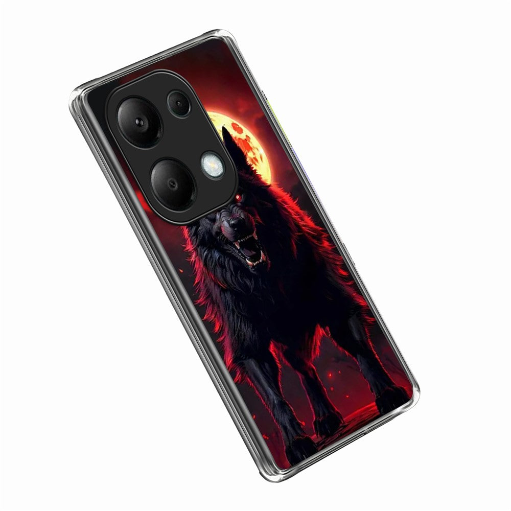 For Xiaomi Redmi Note 13 Pro 4G Case IMD Pattern Printed Shockproof TPU Phone Cover