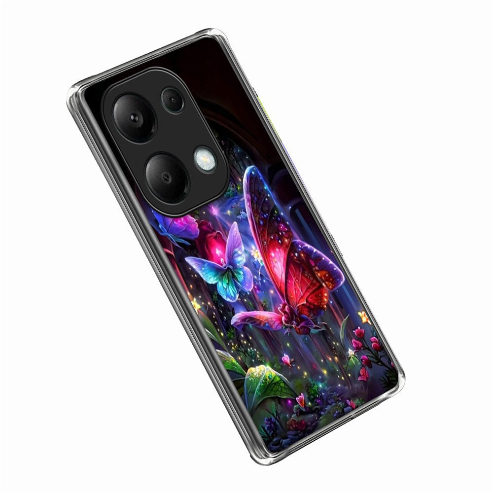 For Xiaomi Redmi Note 13 Pro 4G Case IMD Pattern Printed Shockproof TPU Phone Cover