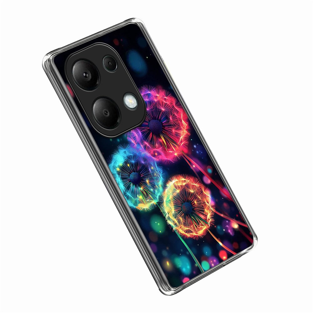 For Xiaomi Redmi Note 13 Pro 4G Case IMD Pattern Printed Shockproof TPU Phone Cover