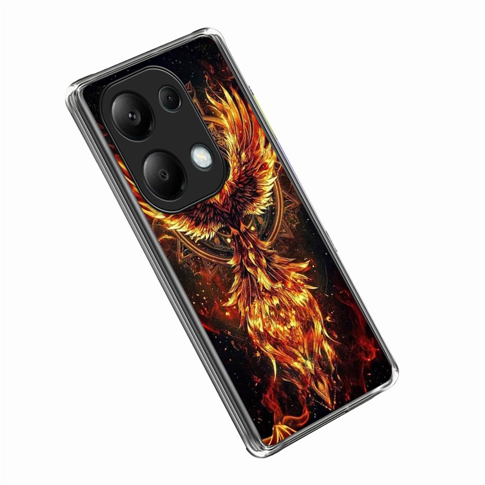 For Xiaomi Redmi Note 13 Pro 4G Case IMD Pattern Printed Shockproof TPU Phone Cover