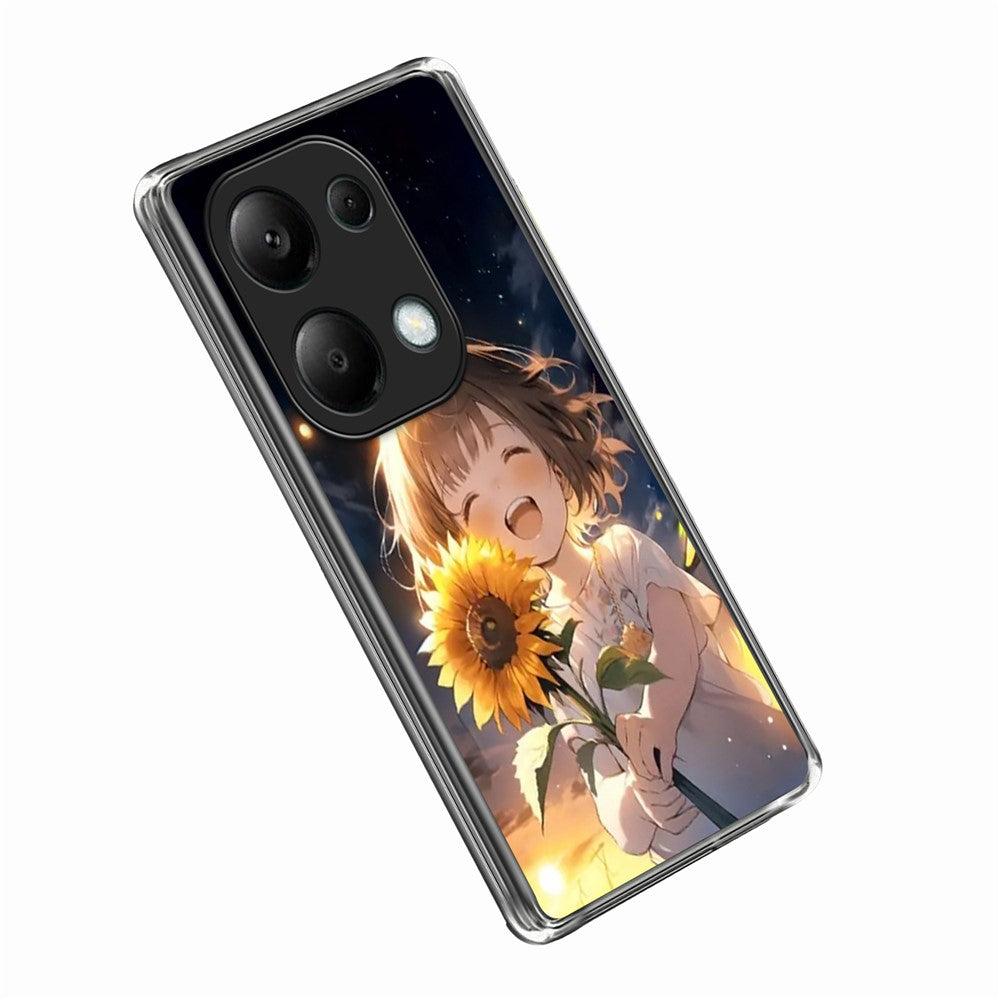 For Xiaomi Redmi Note 13 Pro 4G Case IMD Pattern Printed Shockproof TPU Phone Cover