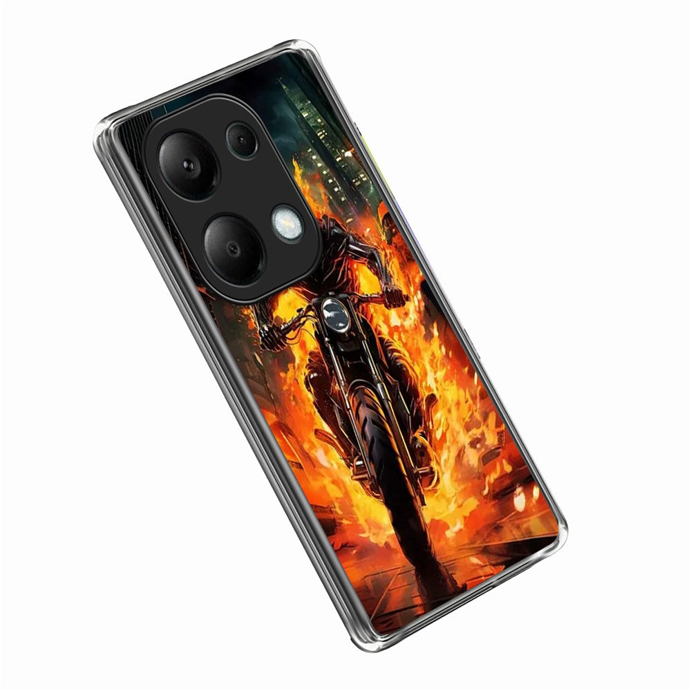For Xiaomi Redmi Note 13 Pro 4G Case IMD Pattern Printed Shockproof TPU Phone Cover