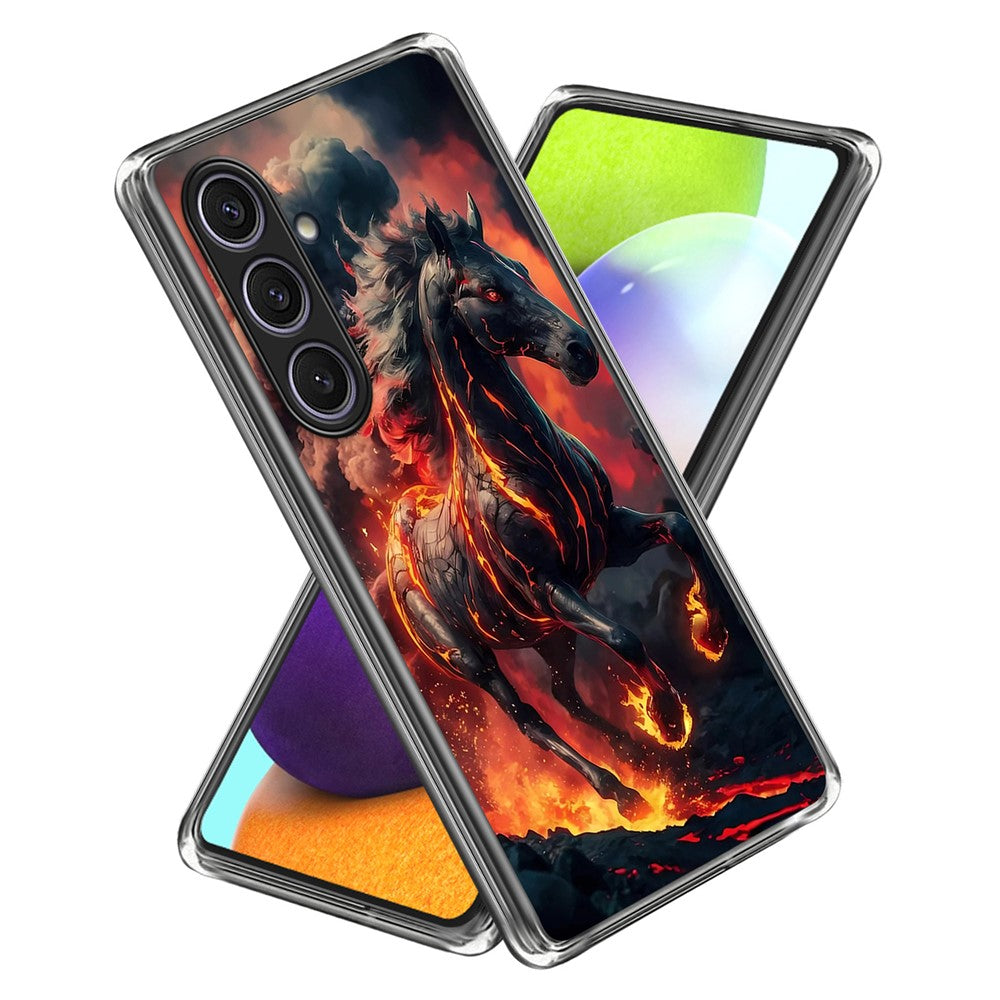 For Samsung Galaxy S25 Case IMD Pattern Printed Shockproof TPU Phone Cover