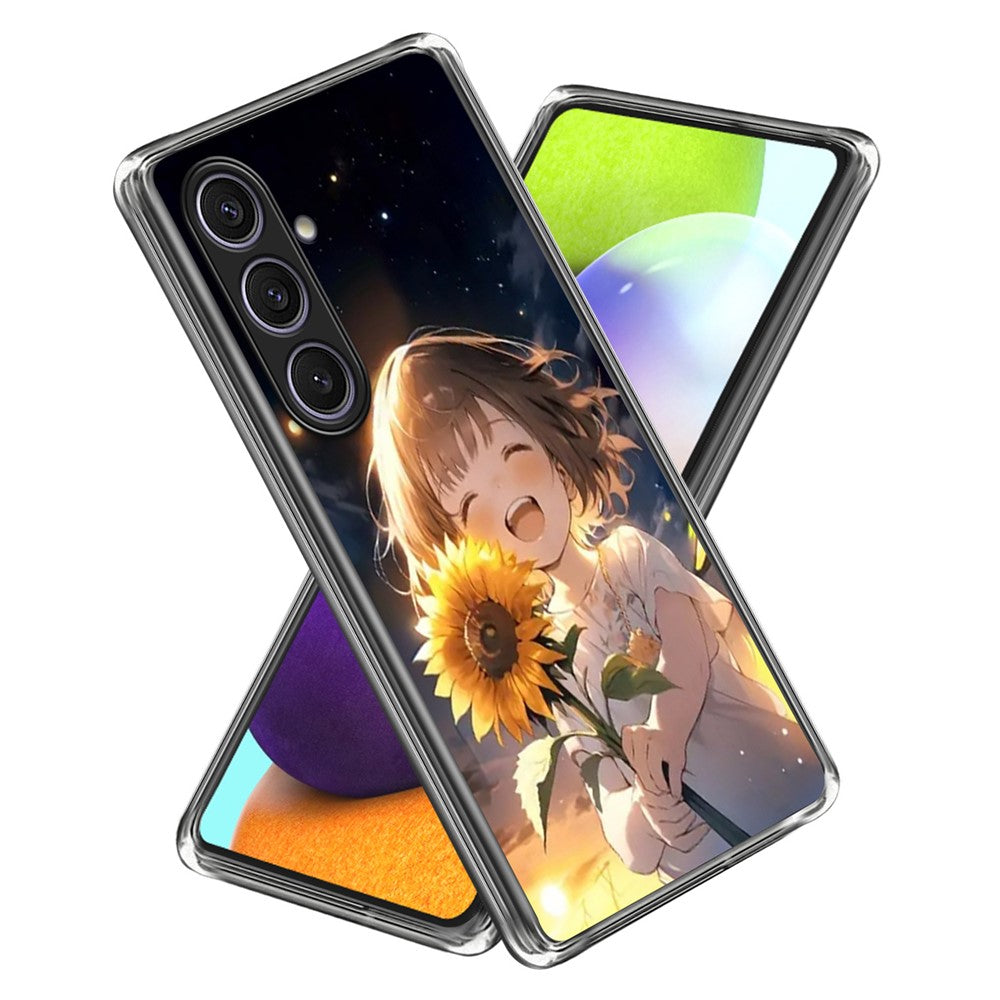 For Samsung Galaxy S25 Case IMD Pattern Printed Shockproof TPU Phone Cover