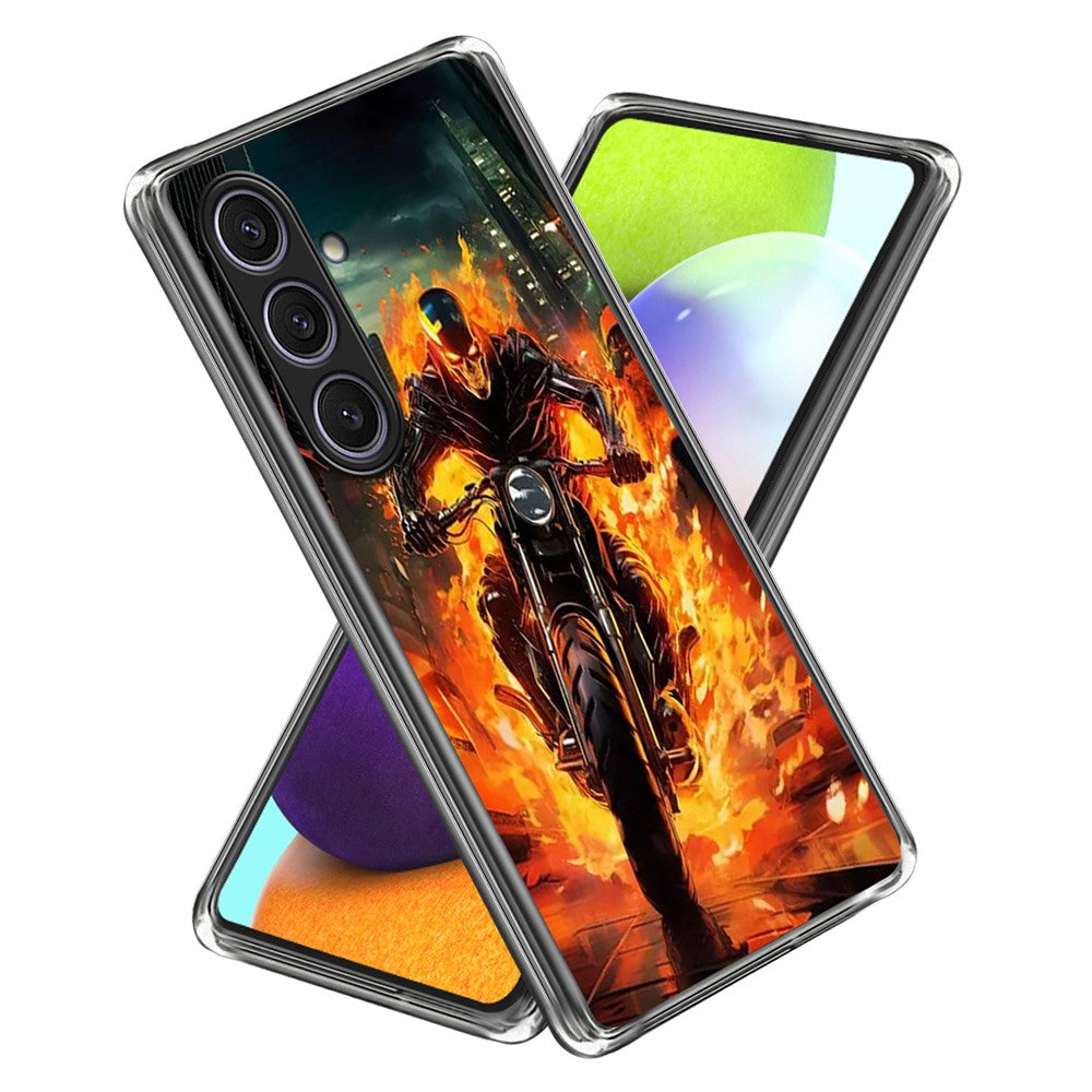 For Samsung Galaxy S25 Case IMD Pattern Printed Shockproof TPU Phone Cover