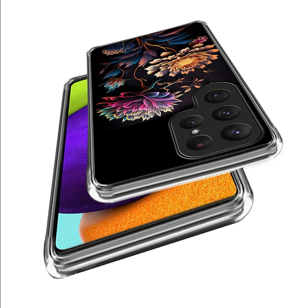 For Samsung Galaxy S25 Ultra Case IMD Pattern Printed Shockproof TPU Phone Cover