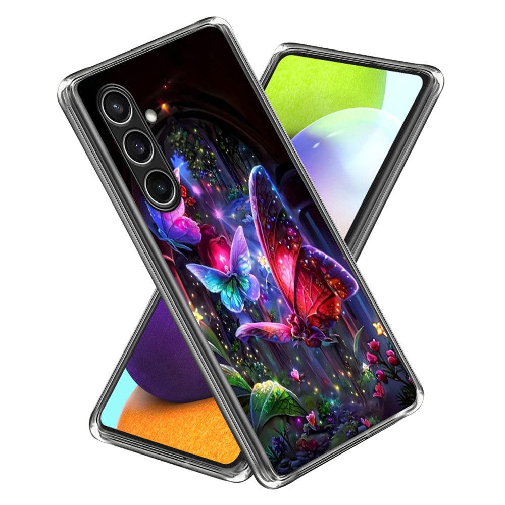 For Samsung Galaxy S24 FE Case IMD Pattern Printed Shockproof TPU Phone Cover