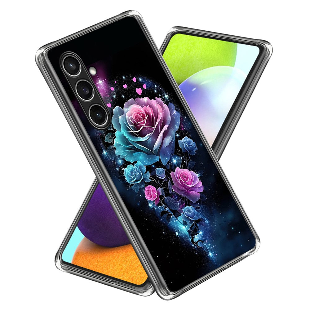 For Samsung Galaxy S24 FE Case IMD Pattern Printed Shockproof TPU Phone Cover
