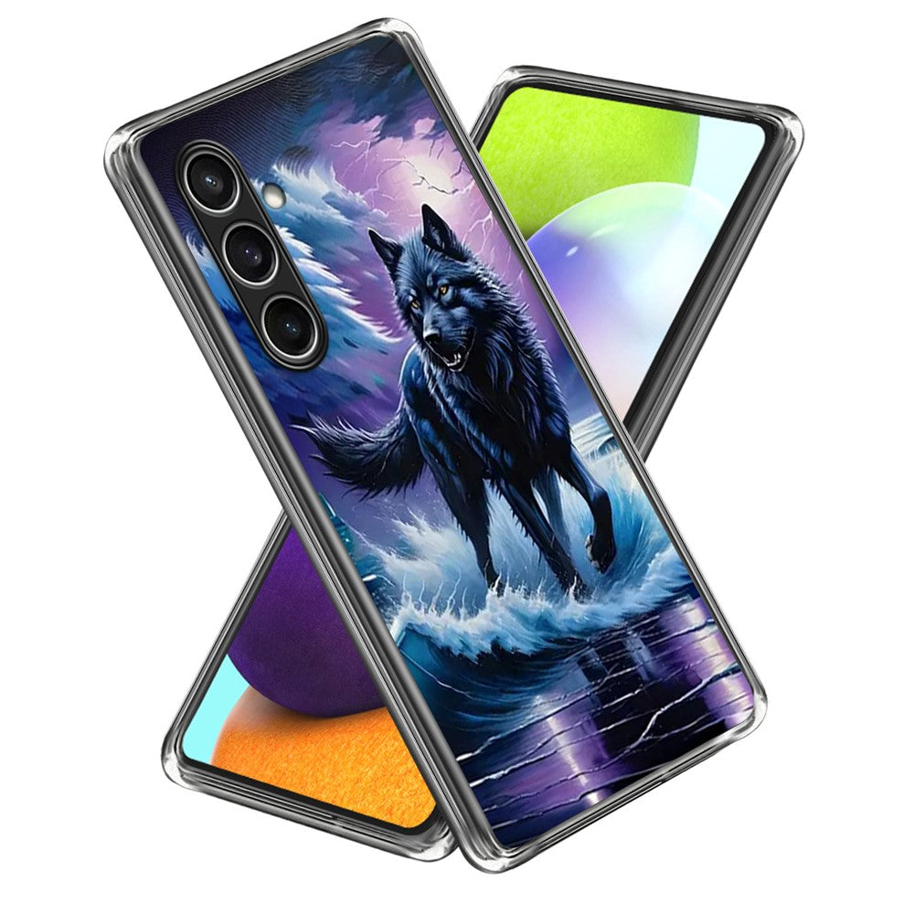 For Samsung Galaxy S24 FE Case IMD Pattern Printed Shockproof TPU Phone Cover