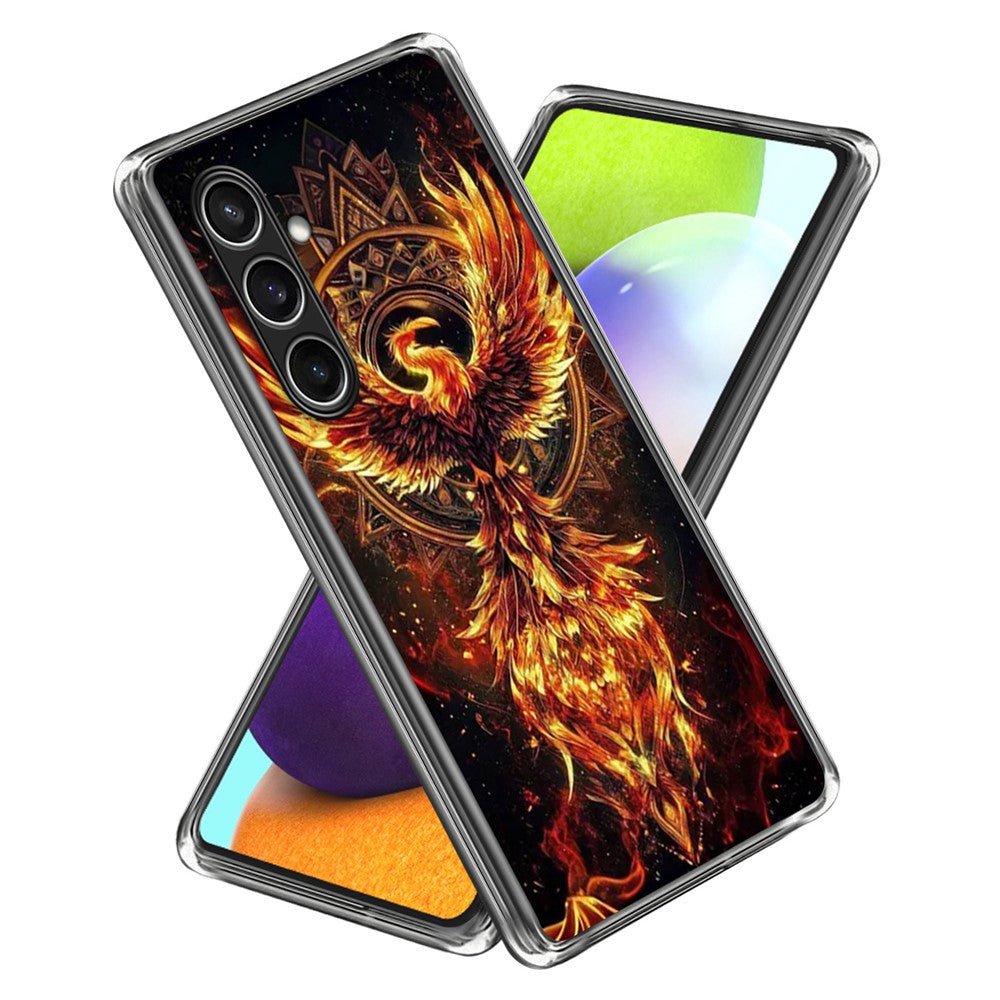 For Samsung Galaxy S24 FE Case IMD Pattern Printed Shockproof TPU Phone Cover