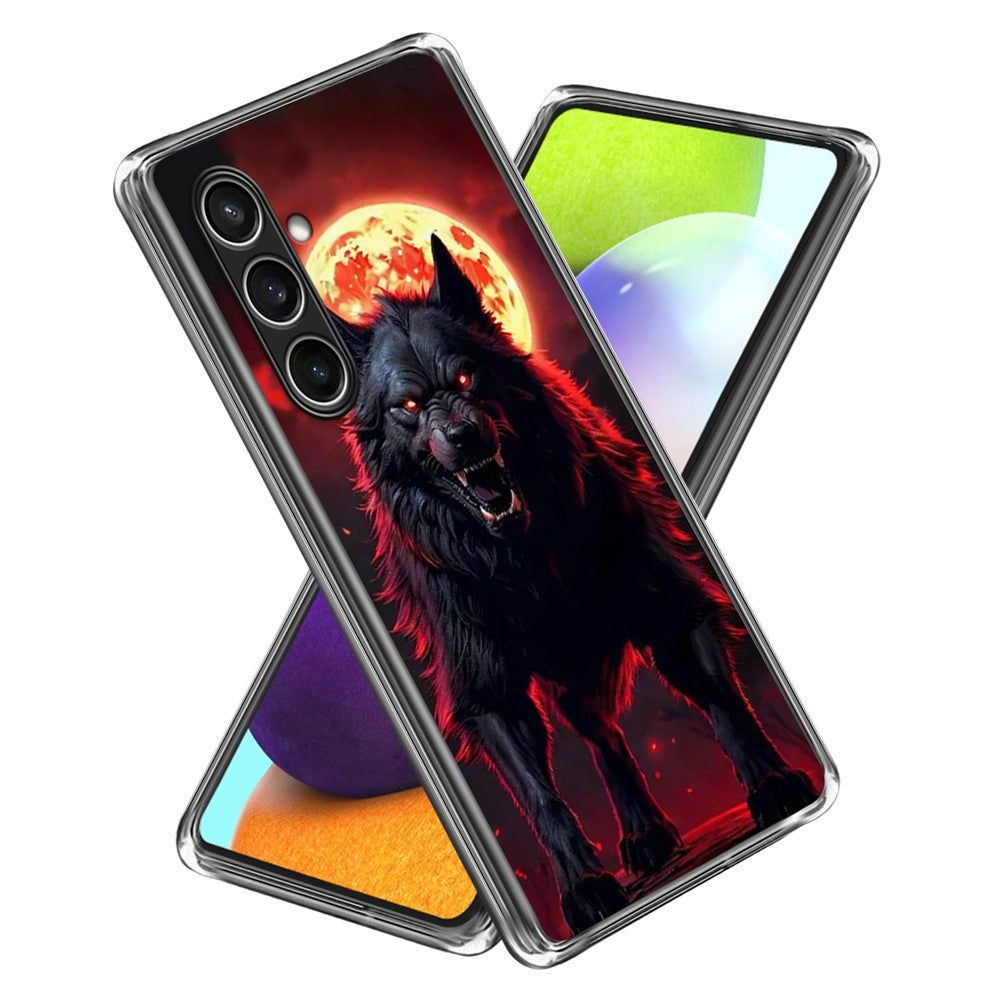 For Samsung Galaxy S24 FE Case IMD Pattern Printed Shockproof TPU Phone Cover