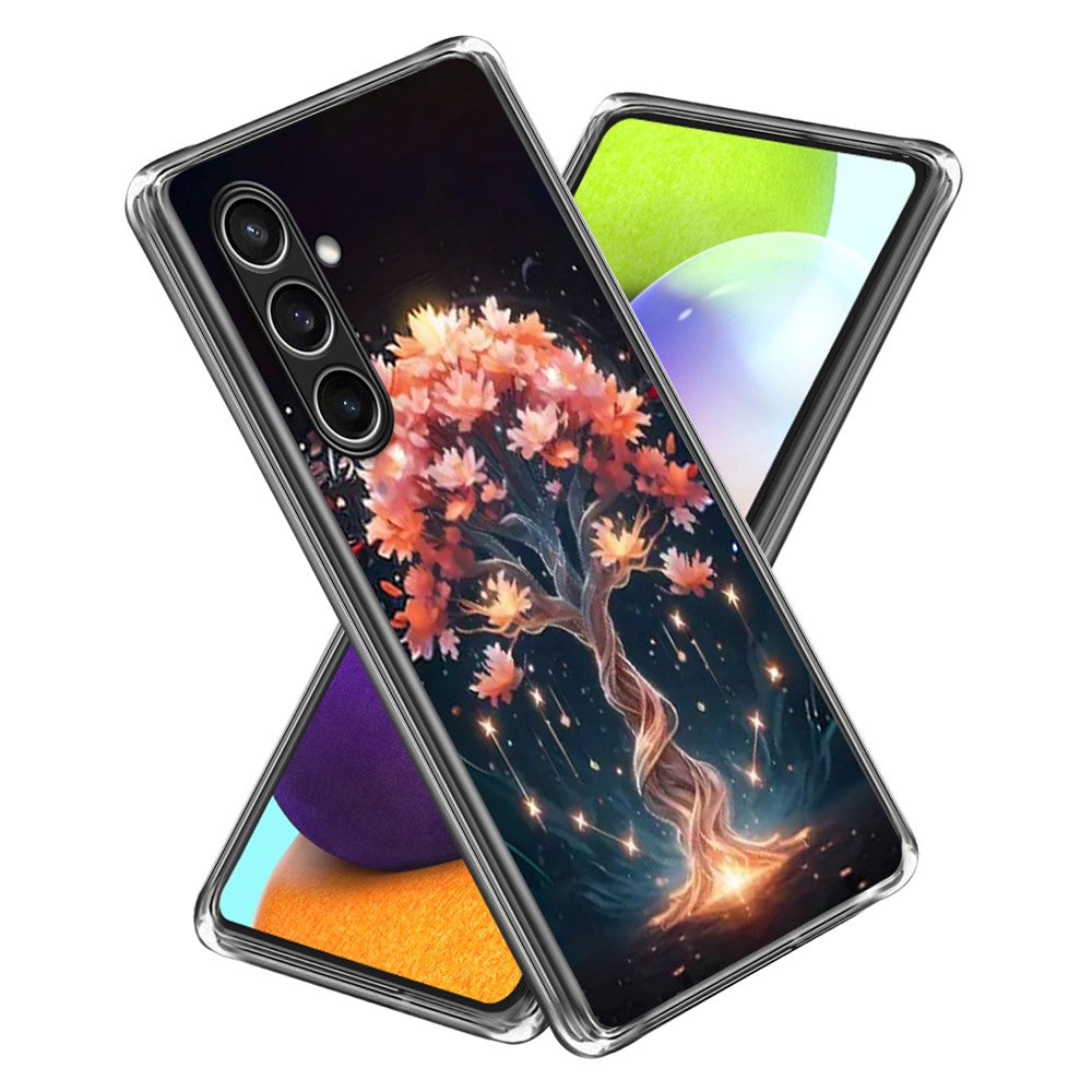 For Samsung Galaxy S24 FE Case IMD Pattern Printed Shockproof TPU Phone Cover