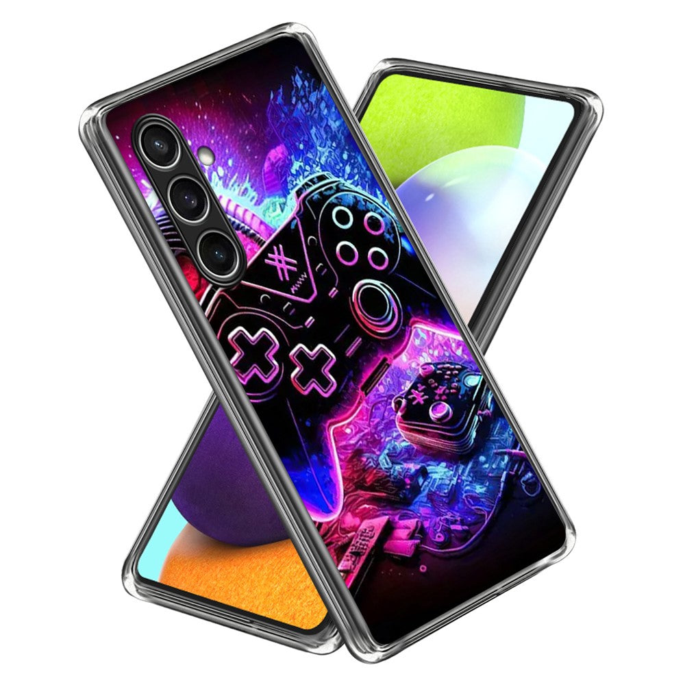For Samsung Galaxy S24 FE Case IMD Pattern Printed Shockproof TPU Phone Cover