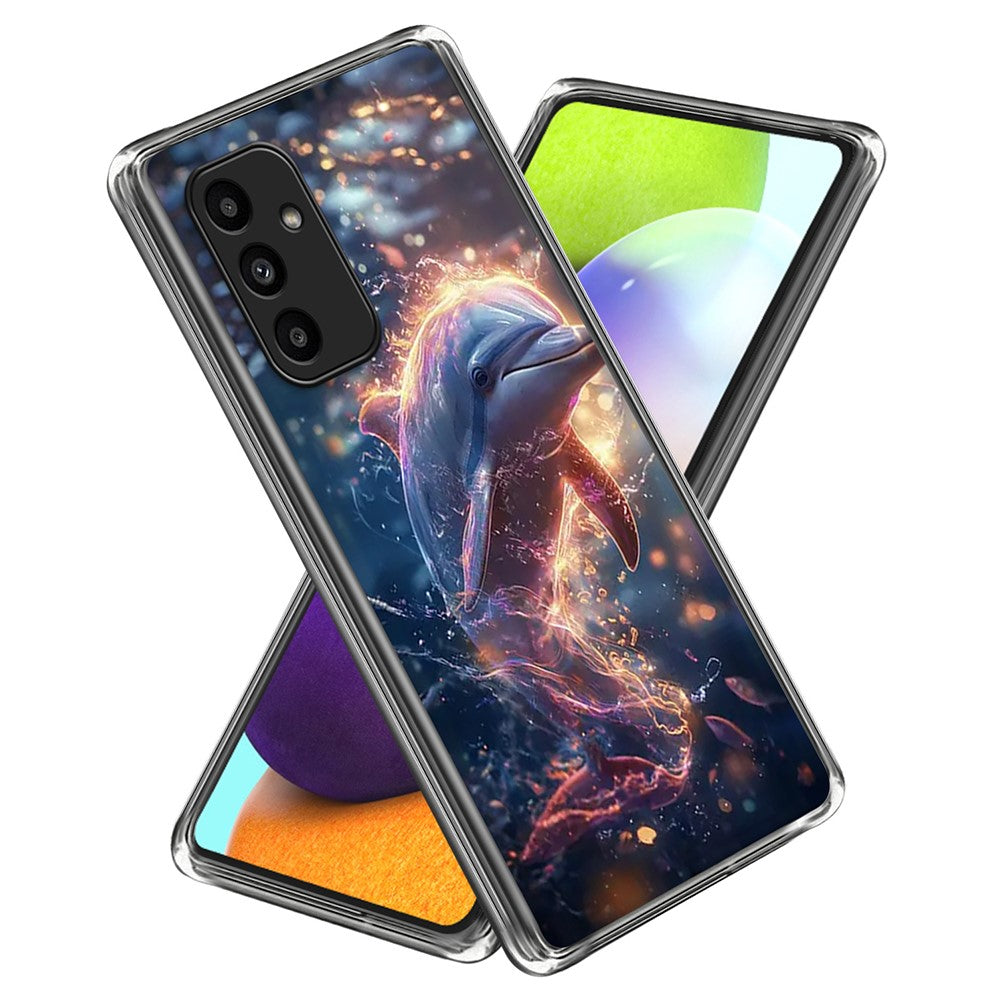 Til Samsung Galaxy A15 5G / 4G Etui IMD Mønsterprintet Stødsikker TPU Telefoncover