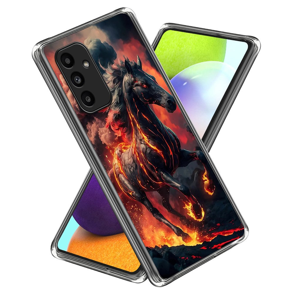 Til Samsung Galaxy A15 5G / 4G Etui IMD Mønsterprintet Stødsikker TPU Telefoncover