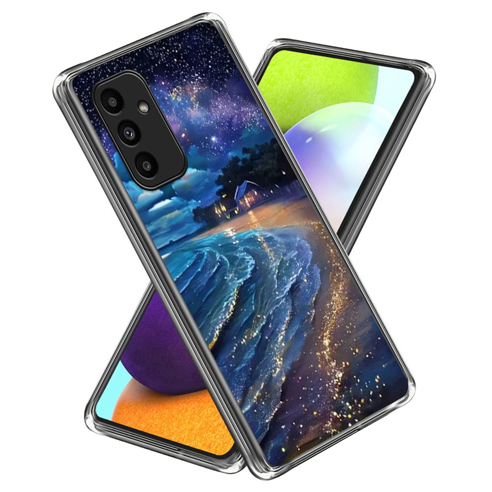 Til Samsung Galaxy A15 5G / 4G Etui IMD Mønsterprintet Stødsikker TPU Telefoncover